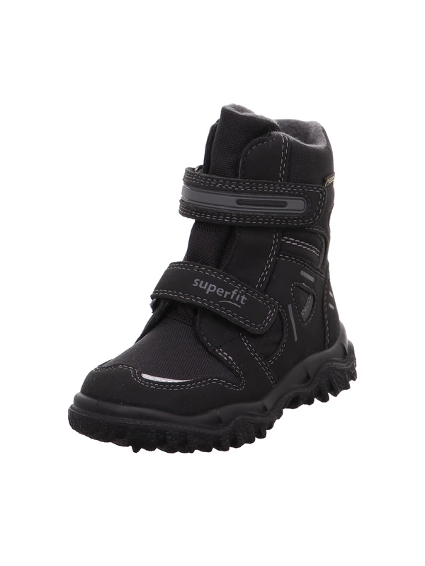 Superfit Boys Husky Warm gefütterte Gore-Tex Stiefel, Schwarz/GRAU 0600