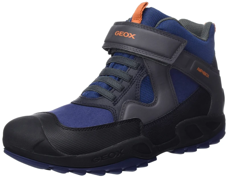 Geox Boy's J New Savage B a Shoes, Blue Dk Grey, 11 UK Child