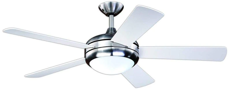 AireRyder Ursa Ceiling Fan - 132cm Satin Nickel with Light