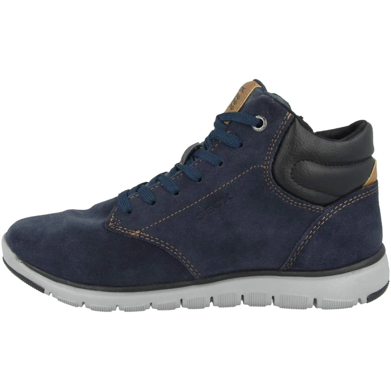 Geox Boy's J Xunday Boy Ankle Boots, Navy Black, 2.5 UK