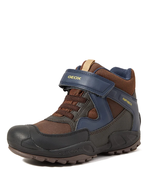 Geox Boy's J New Savage B a Shoes, Brown Navy, 1.5 UK