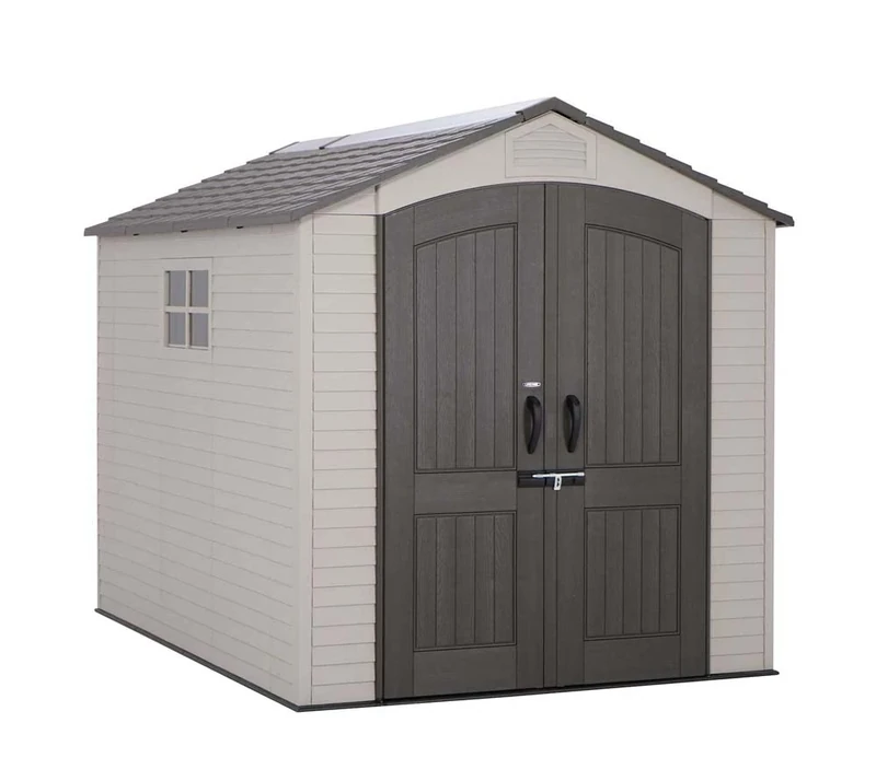 Lifetime 60252 Outdoor Storage Shed, Desert Sand, 7 x 9.5 ft