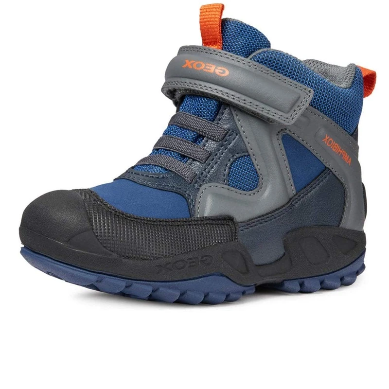 Geox Boy's J New Savage B a Shoes, Blue Dk Grey, 1.5 UK