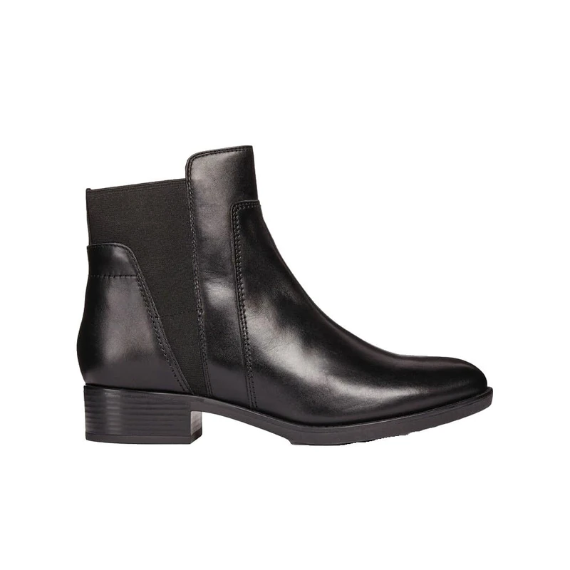 Geox Women's D Felicity F Ankle Boots, Black, 4 UK