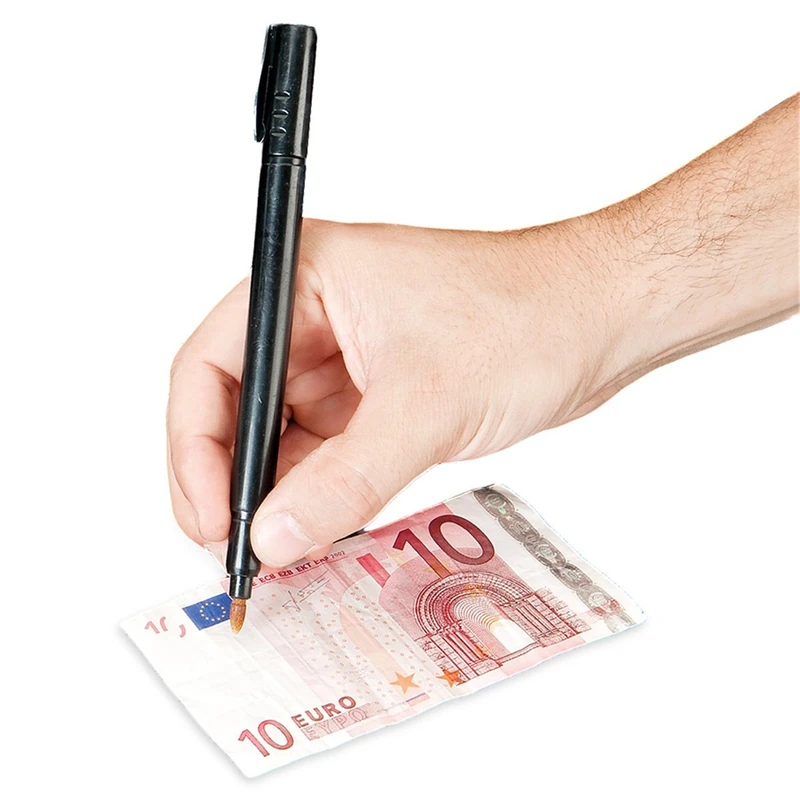 Counterfeit Detector Felt-Pen 13 Cm Black Plastic - 600 Units - Image 1