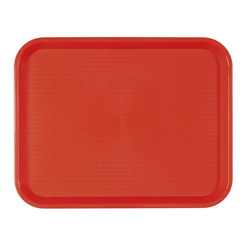Fast Food Tray 27,5X35,5 Cm Red Pp - 24 Units