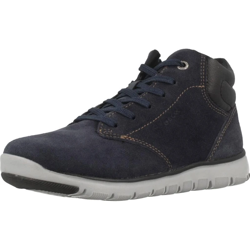 Geox Men's J Xunday Boy Ankle Boots, Navy Black, 11.5 UK Child (30 EU)