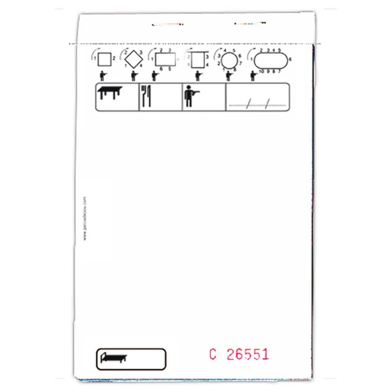 Standard Triplicate Order Pads 50X3 Sheets 10X15 Cm White Self-Copying - 100 Units