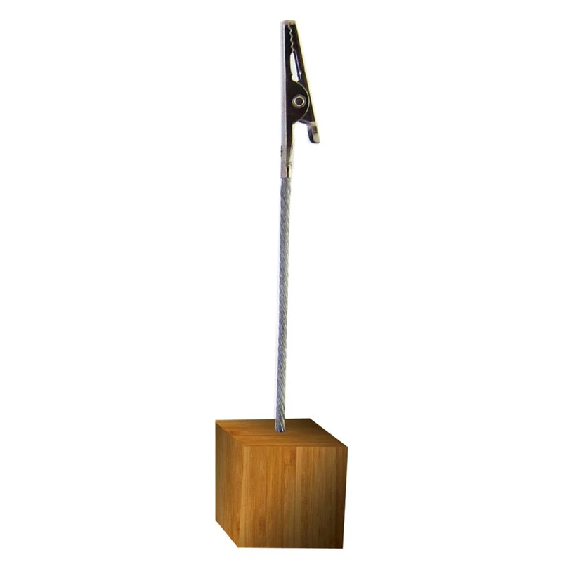 Base With Label Holder "Aligator" 11 (H) Cm Wooden - 288 Units