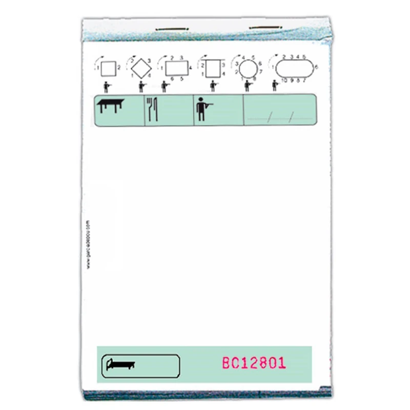 Triplicate Order Pads 50X3 Sheets 10X15 Cm Green Self-Copying - 100 Units