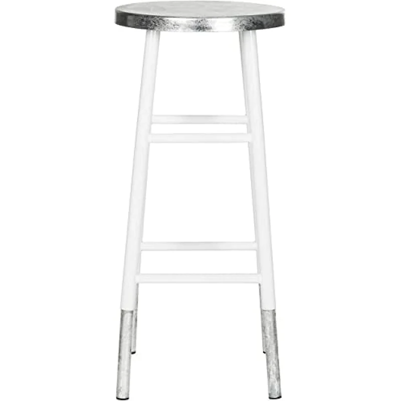 Safavieh Modern Bar & Counter Stool, in White and Silver