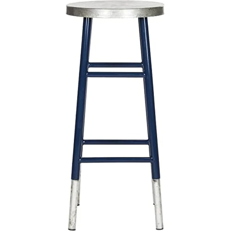 Safavieh Modern Bar & Counter Stool, in Navy and Silver