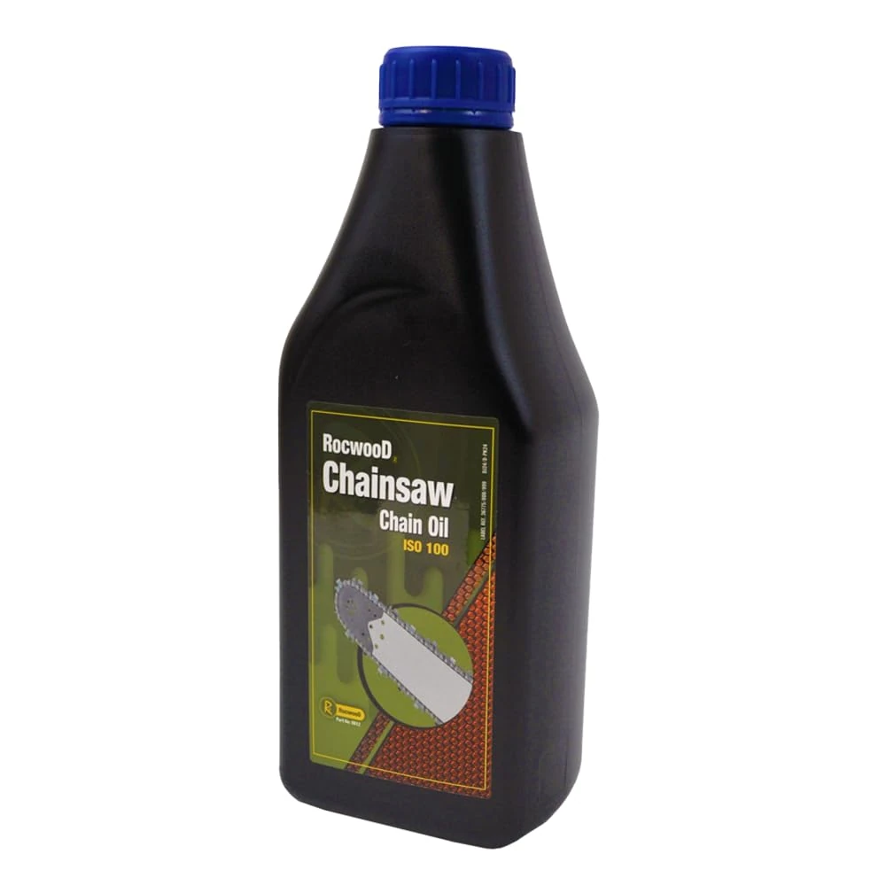 RocwooD Chainswaw Chain Oil 1 Litre Universal Ideal For Petrol & Electric Chainsaws, Strimmer & Hedge Trimmers. Anti Fling Formula To Prevent Wear & Tear. Multi Purpose Oil Increases Performance