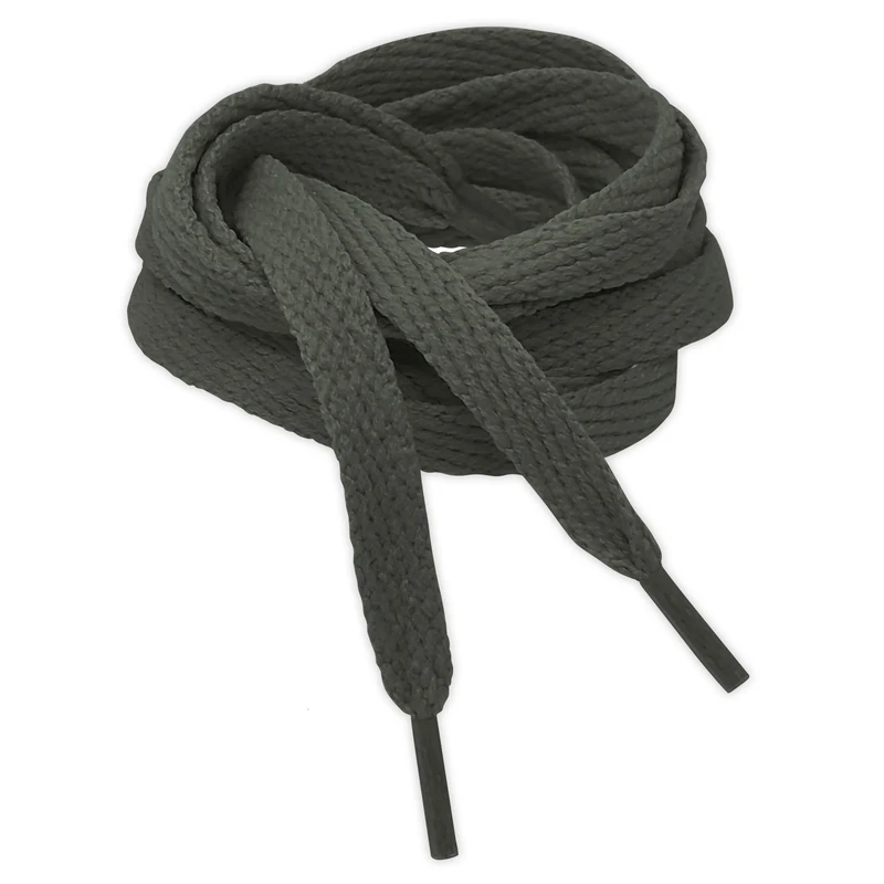 Kilter Flat Trainer Shoelaces - Dark Grey - 120 cm - 47 inch (1 Pair)