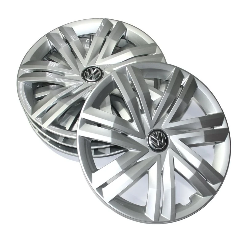 Volkswagen 2G0071454 Hub Caps Set (4 Pieces) Wheel Trims 14 Inch Brilliant Silver