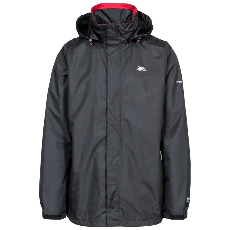 Trespass Mens Jacket Fraser II - Waterproof, Taped Seams, Adjustable Concealed Hood, Internal Zip Pocket, Drawcord Hem, 2 Lower Zip Pockets, Elasticated Cuffs - Image 1