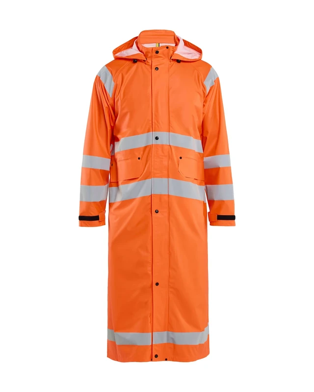 Blakläder 432520005300X-Large High-Vis Raincoat "level 1", Orange, X-Large