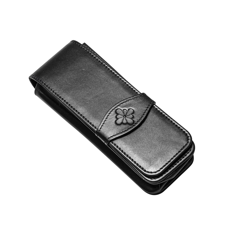 Diplomat D41000004 Leather Pen Case for Four Pen - Black