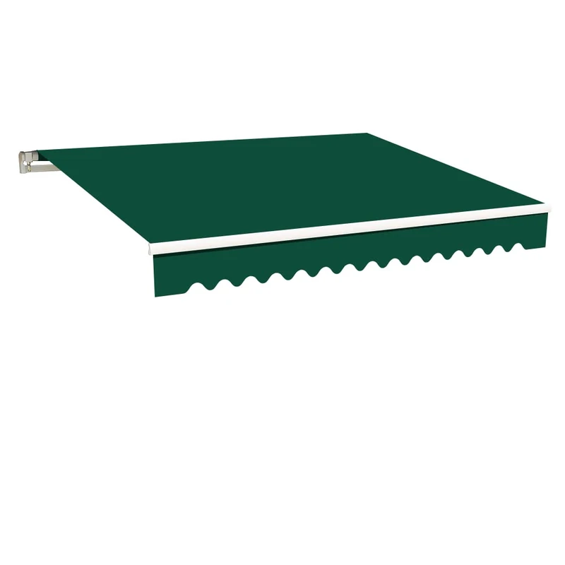 Green Bay Green Garden Patio Awning Canopy Sun Shade Shelter Replacement Fabric - 2.5M x 2M