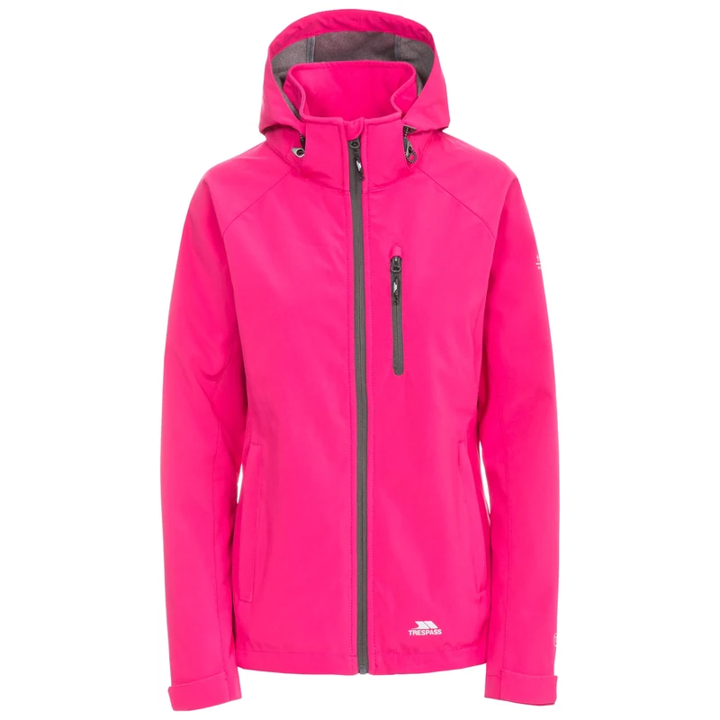 Trespass Womens Softshell Jacket Water Resistant Windproof Outdoor Coat Lorina
