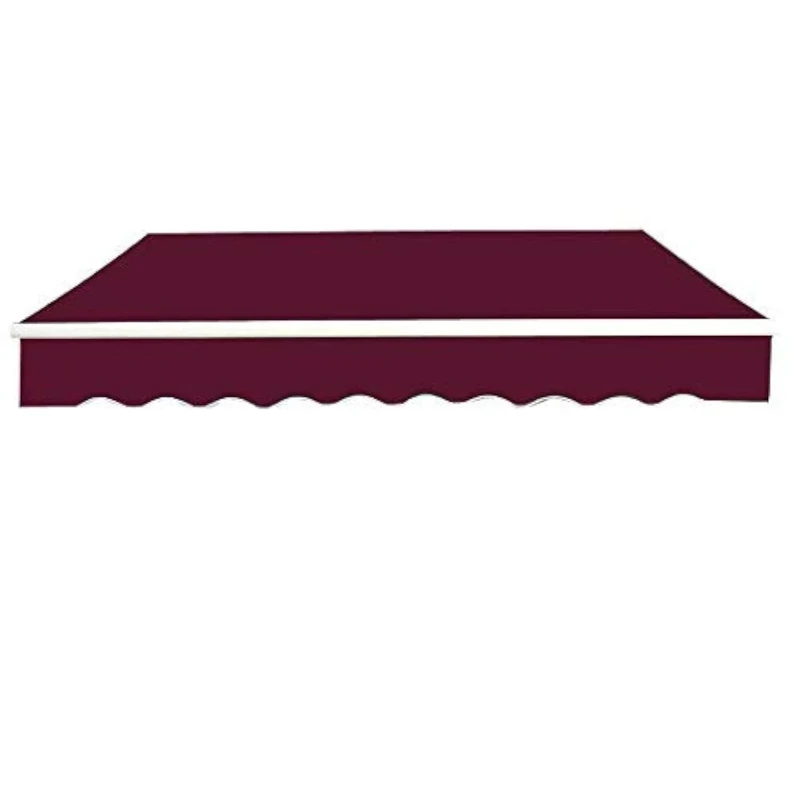 Green Bay Wine Red Garden Patio Awning Canopy Sun Shade Shelter Replacement Fabric - 2.5M x 2M