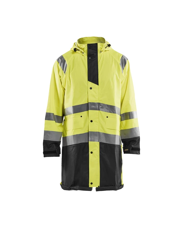 Blakläder 432420003399XXX-Large High-Vis Rain Jacket "level 1", Yellow/Black, XXX-Large