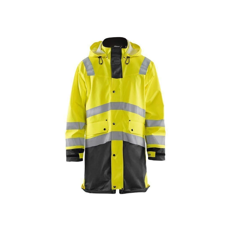Blakläder 432620053399XXX-Large High-Vis Raincoat "level 3", Yellow/Black, XXX-Large