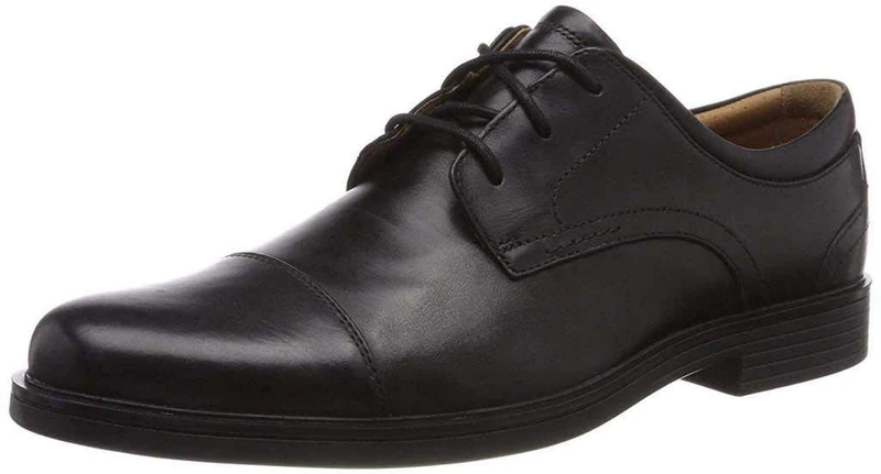 Clarks Men's Un Aldric Lace Derbys, Black Black Leather, 10 UK