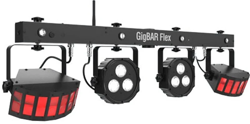 Chauvet GIGBAR Flex 3 in 1 DJ Effect Lighting System Derby Par Strobe Disco