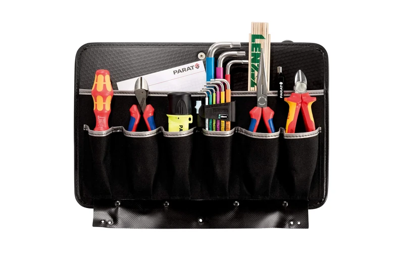 Parat 591005161 Tool Board (2-Sided, for Tool Box, Many Pockets, Colour Black, Tool Holder)