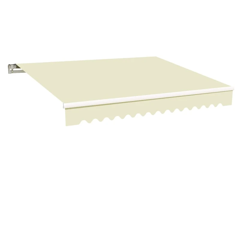 Green Bay Cream Garden Patio Awning Canopy Sun Shade Shelter Replacement Fabric - 4M x 3M