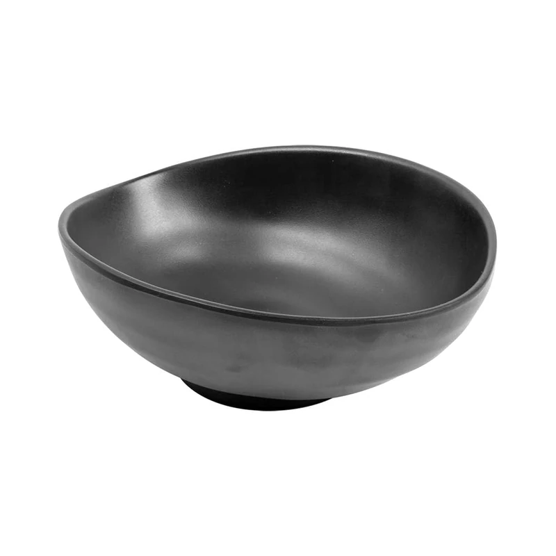Bowl 20,4X17X7,6 Cm Black Melamine - 18 Units