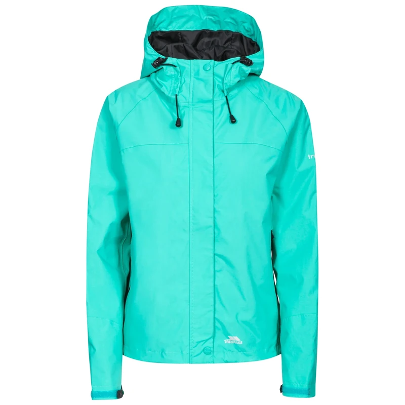 Trespass Women Miyake Waterproof Rain/Outdoor Jacket - Lagoon, Small - Image 1