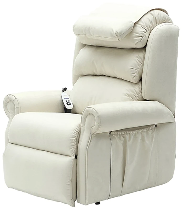 Aidapt Sandfield Riser and Recliner Electric Sofa Arm Chair With Dual OKIN Safety Motors, Easy to Work Remote and Hard Wearing Fabric Material for Use in Lounge, Sitting Room and Bedroom.