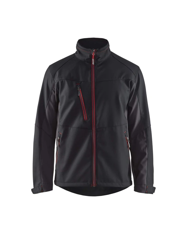 Blakläder 495025169956X-Small Softshell Jacket, black/red, X-Small