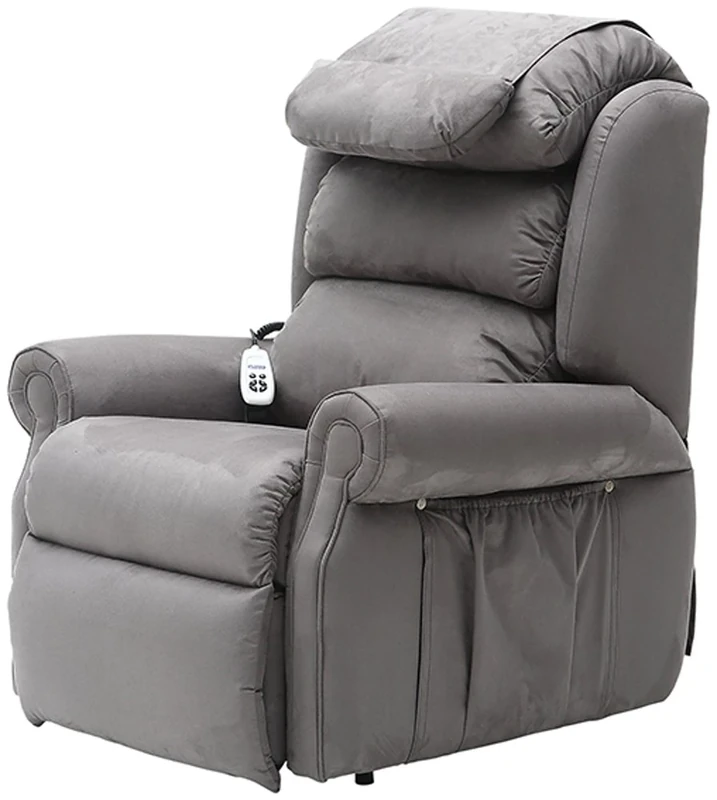 Aidapt Sandfield Riser and Recliner Electric Sofa Arm Chair With Dual OKIN Safety Motors, Easy to Work Remote and Hard Wearing Fabric Material for Use in Lounge, Sitting Room and Bedroom.