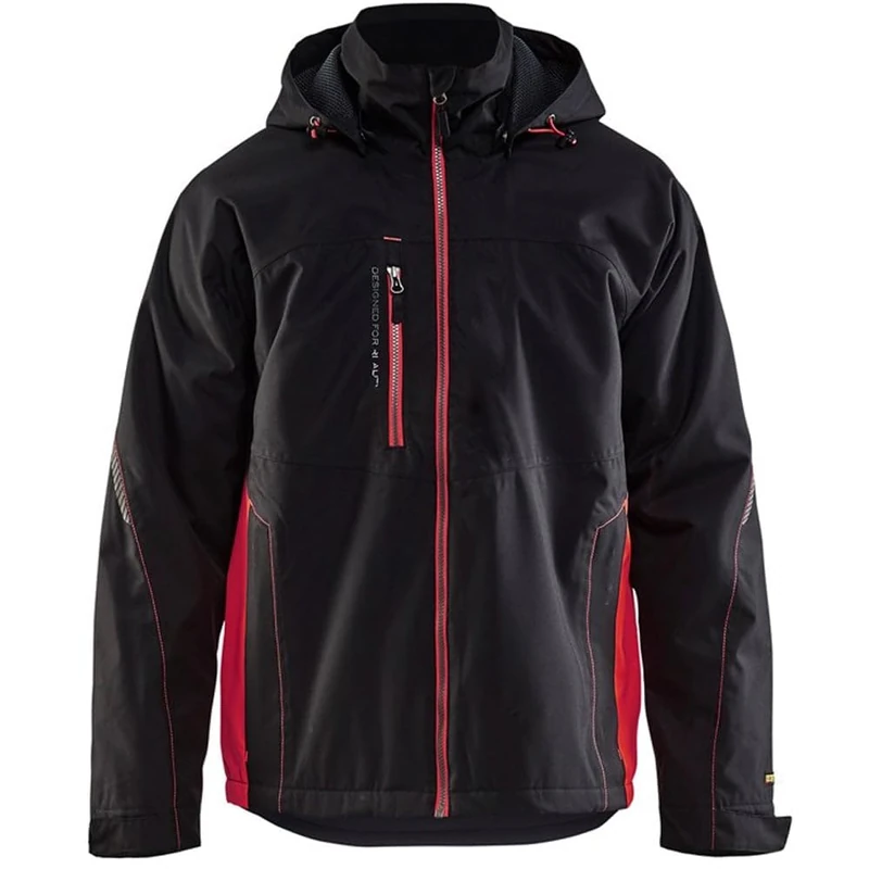Blakläder 4790197799564X-Large Shell Jacket, black/red, 4X-Large