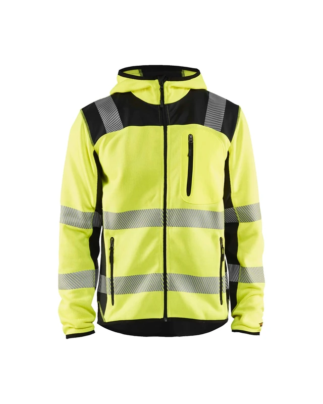 High Vis Cardigan Yellow 4XL, XS, Yellow/Black