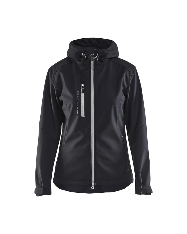 Blakläder 491925179992XL Ladies Softshell Jacket, Black/Silver, X-Large