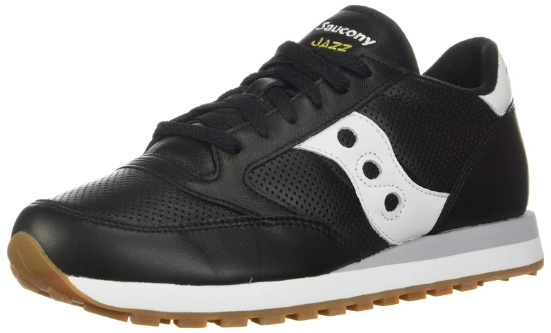 Saucony Men's Fitness Sneakers, Black/White, 37.5 EU X-Étroit