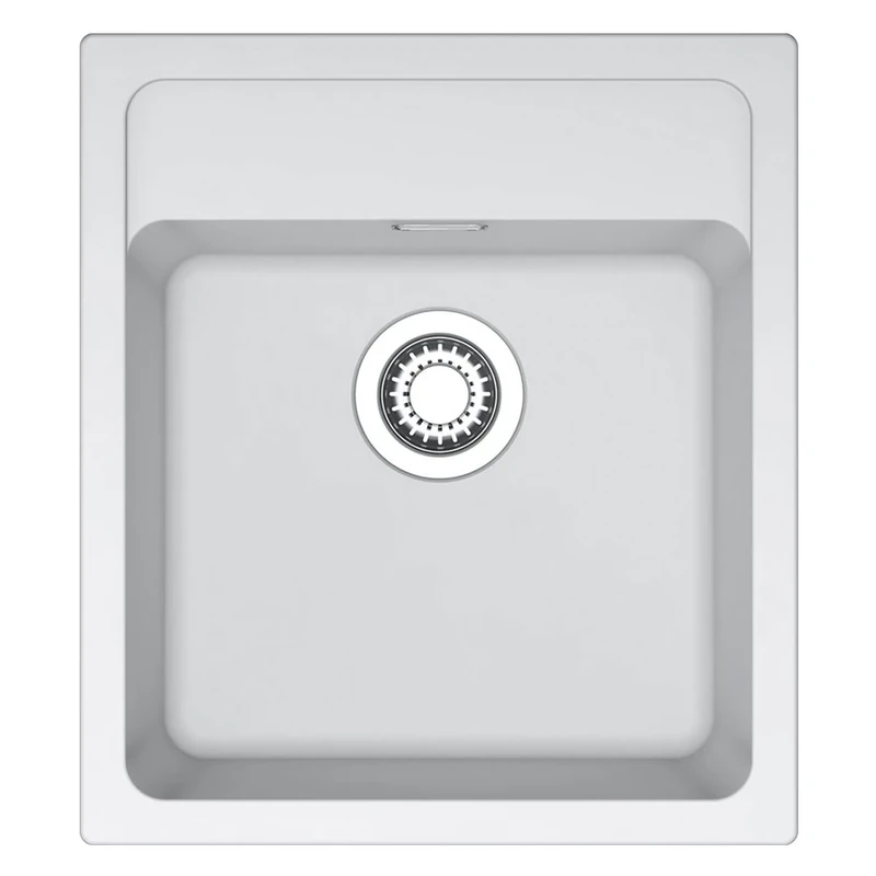 Franke 114.0305.983 Granite Kitchen Sink with Double Bowl, White Polar