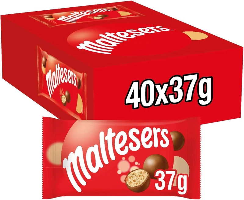 Maltesers Standard Bag, 37 g - Pack of 40 Chocolate