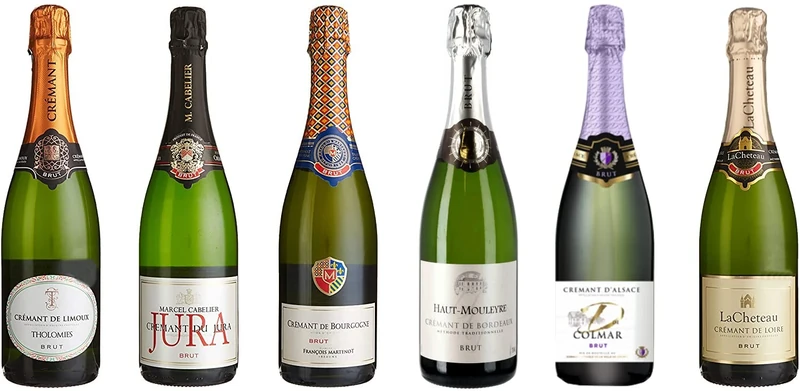 La Grande Vinothèque - Collection French Cremant - Mixed Selection of French White Sparkling Wines Case of 6 - France (6 x 0.75 L)