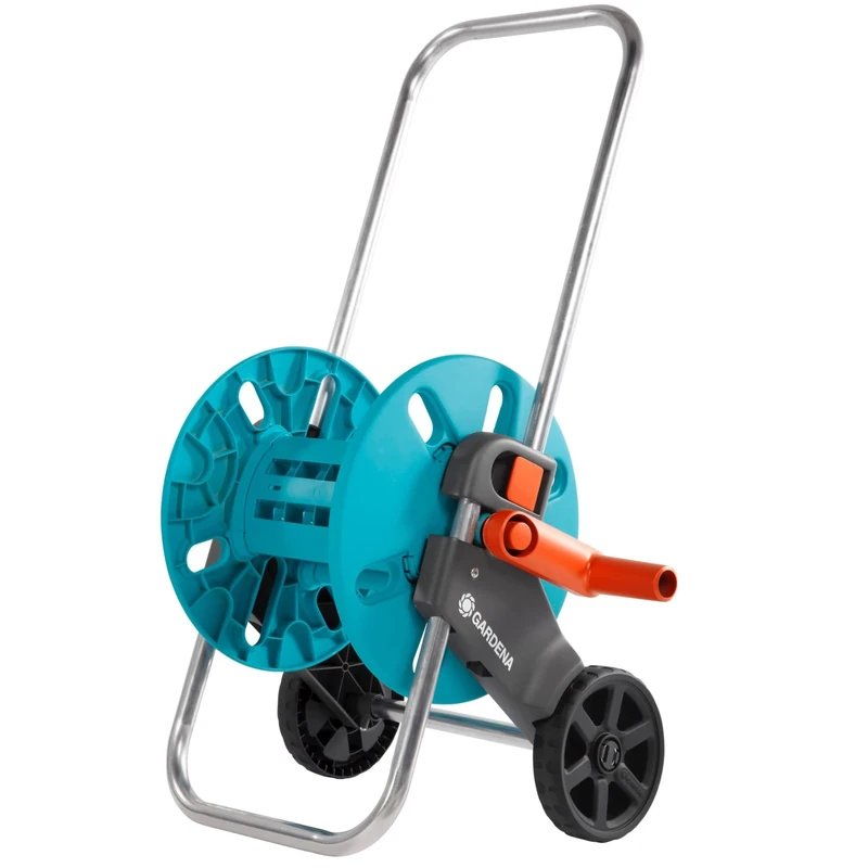 Gardena CleverRoll S hose trolley: empty hose trolley for max. 40m 13mm (1/2") hose, 30m 15mm (5/8") hose or 25m 19mm (3/4") hose (18500-20)