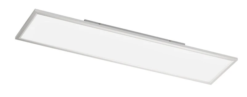 WOFI Ceiling Light, Metal, Integrated, 36 W, Silver, 120 x 30 x 6.5 cm