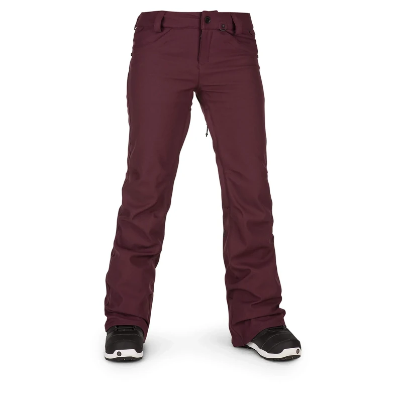 Volcom Women's Species Stretch Snowpant, Merlot, Extra Small