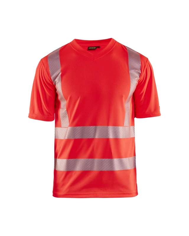 Blakläder 338610135500XXL High-Vis-T-Shirt, Red, 2X-Large