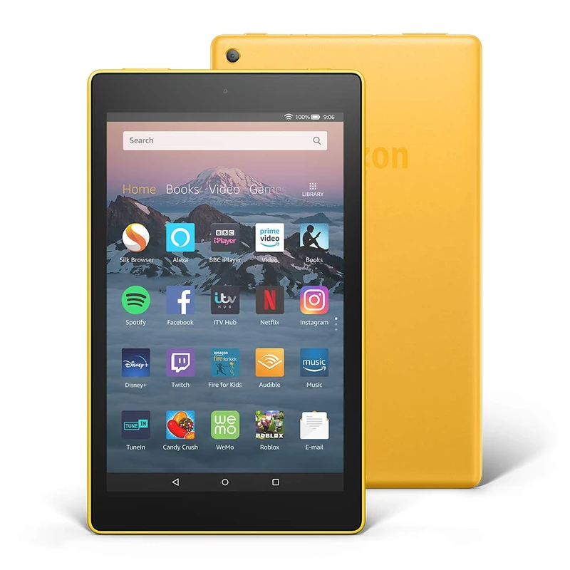 Fire HD 8 Tablet with Alexa, 8" HD Display, 32 GB, Yellow - with Ads (Previous Generation - 8th)