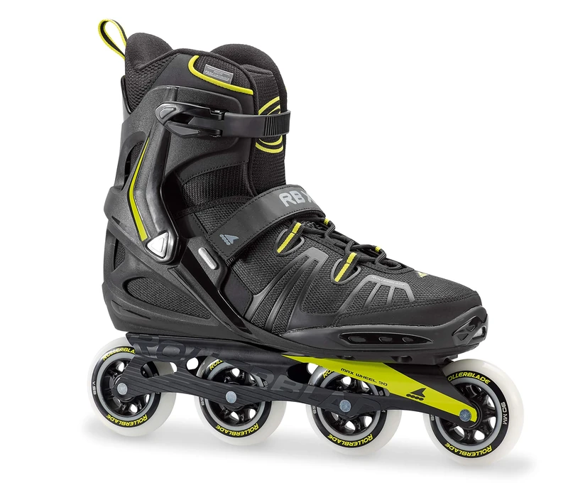 Rollerblade RB XL Skates, Adults Unisex, Black/Lemon, 340