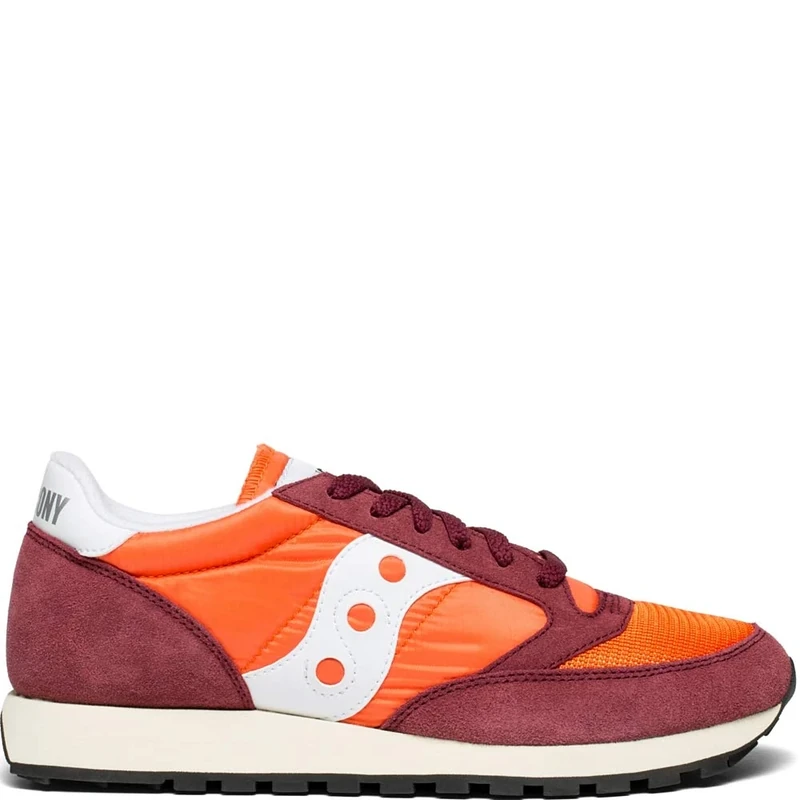 Saucony Jazz Original Vintage Men's Trainers, Flame Maroon, 8.5 UK - Image 1